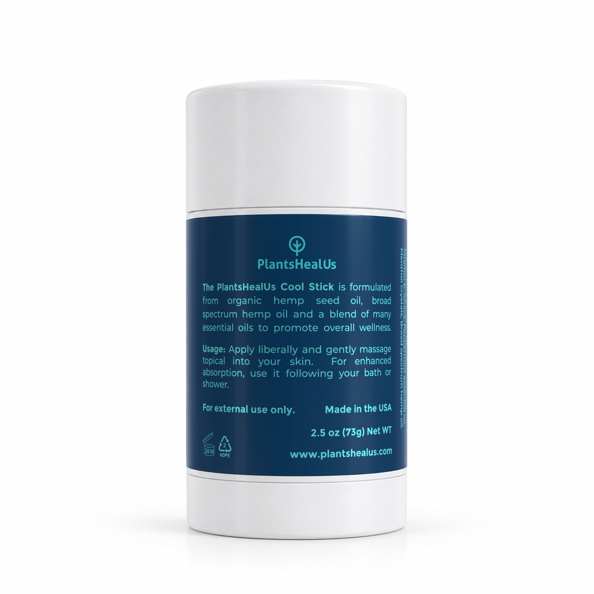 Plants Heal Us Cool Stick 500 mg back view