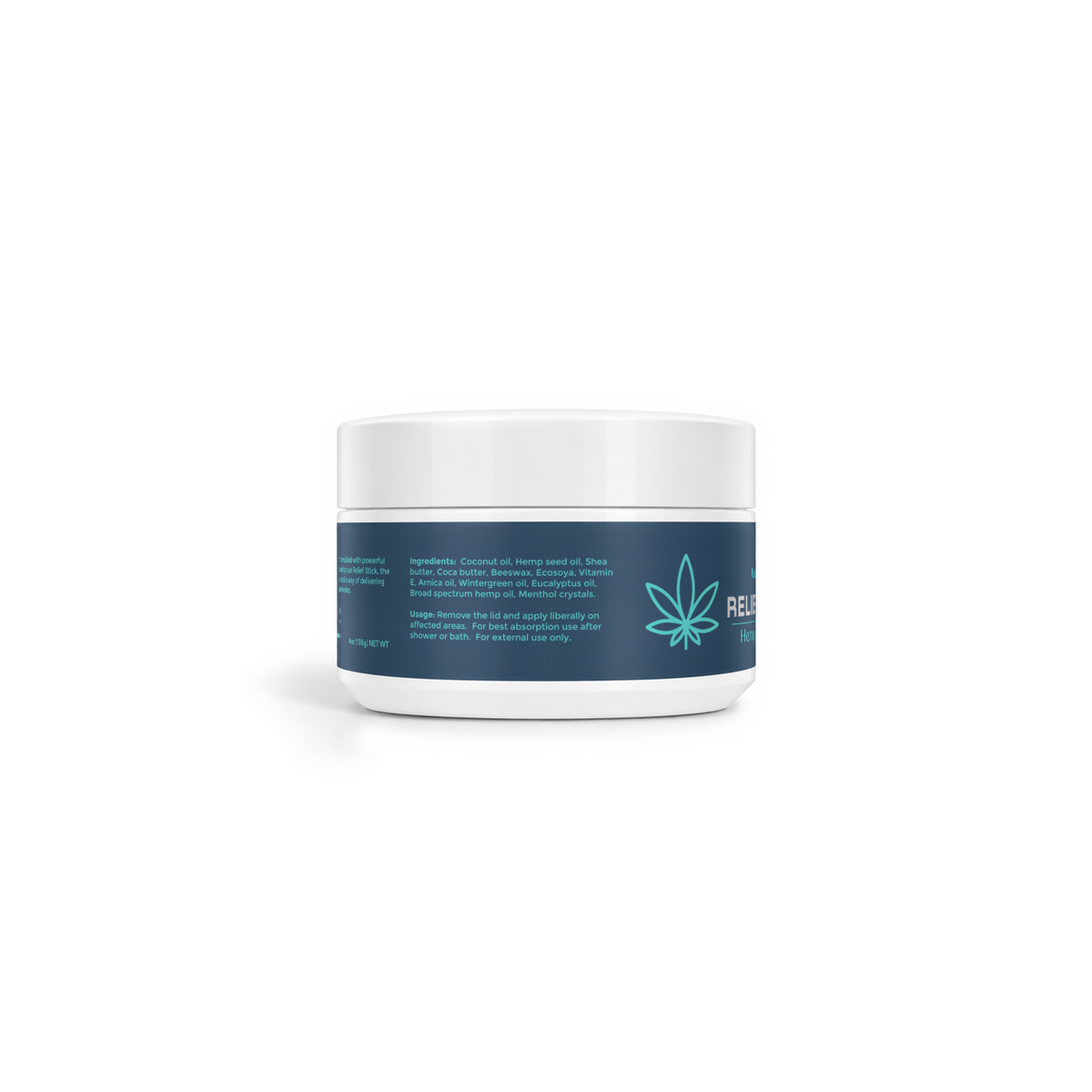 Plants Heal Us Relief Balm Hemp 1500 mg 270 degree view