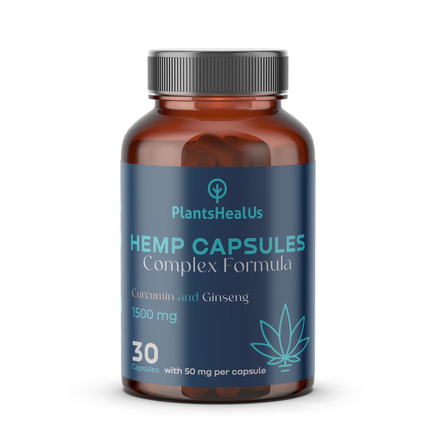 Hemp Curcumin + Ginseng Capsules