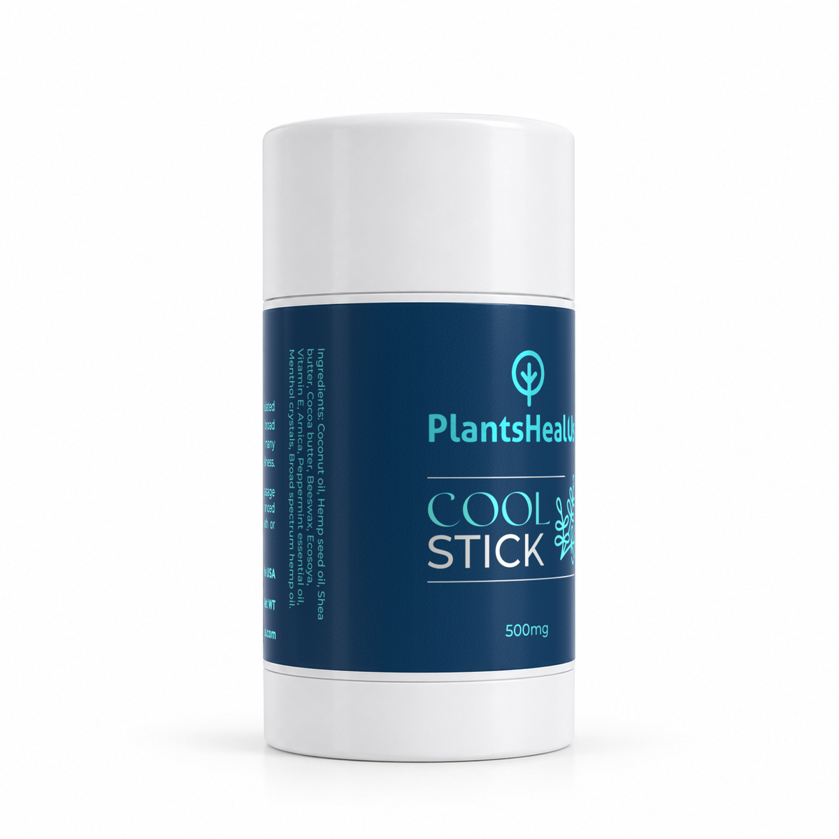 Plants Heal Us Cool Stick 500 mg left front angle